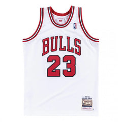 Authentic Jersey Mitchell 'n Ness Chicago Bulls 1997-1998 Michael Jordan White
