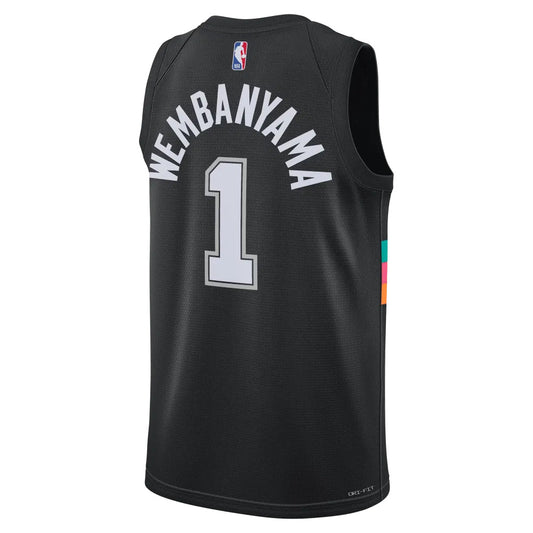 Maillot Enfant Nike NBA San Antonio Spurs City Edition Victor Wembanyama