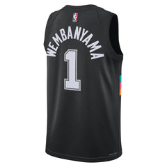 Maillot Enfant Nike NBA San Antonio Spurs City Edition Victor Wembanyama