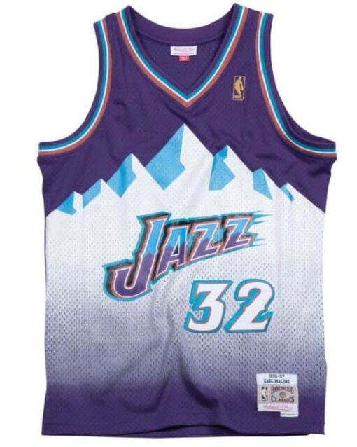 MITCHELL &amp; NESS RETRO JERSEY UTAH JAZZ KARL MALONE 96