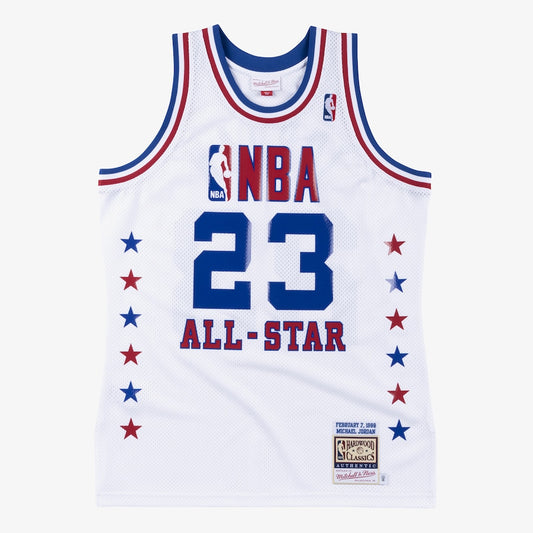 Maillot Michael Jordan 1988 Authentic  NBA All-Star Game White Hardwood Classics