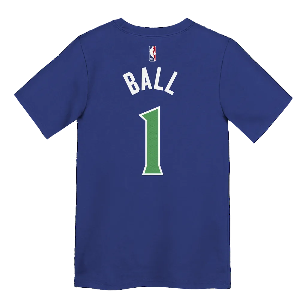 T-shirt Enfant Nike Icon Name & Number Lamelo Ball Minnesota Timberwolves