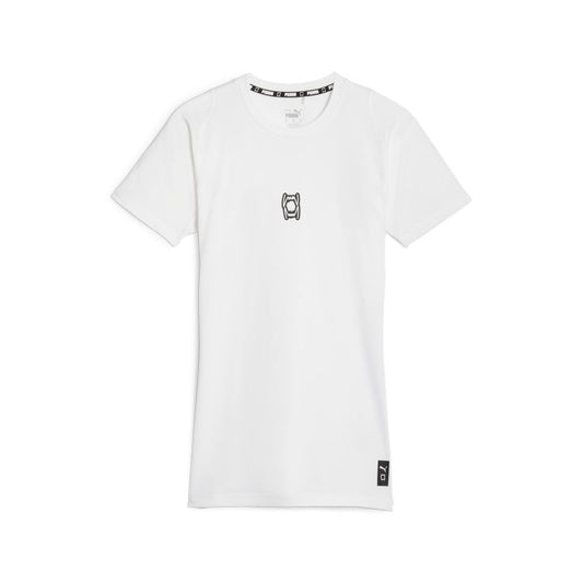 Puma Hoops Team Baselayer Compression T-Shirt White
