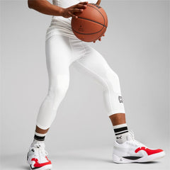 Legging de compression Puma Hoops Team 3/4 Tight Baselayer Blanc