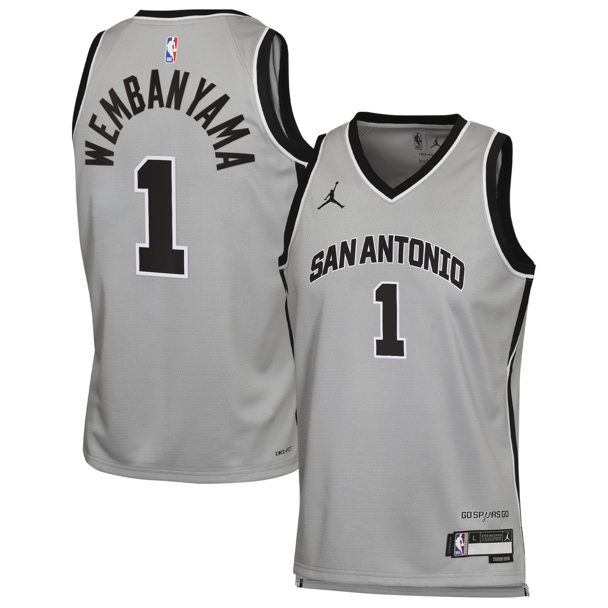 Maillot Enfant Jordan Statement Victor Wembanyama San Antonio Spurs