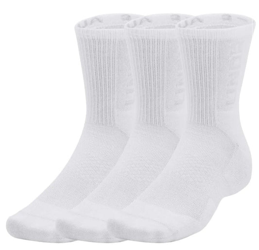 Chaussettes UA 3-Maker 3pk Mid-Crew white