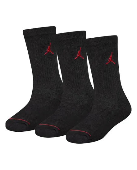 Chaussettes Jordan 3 Paires Jumpman Crew Black
