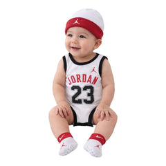 Jordan Baby Set 3 pieces White Red